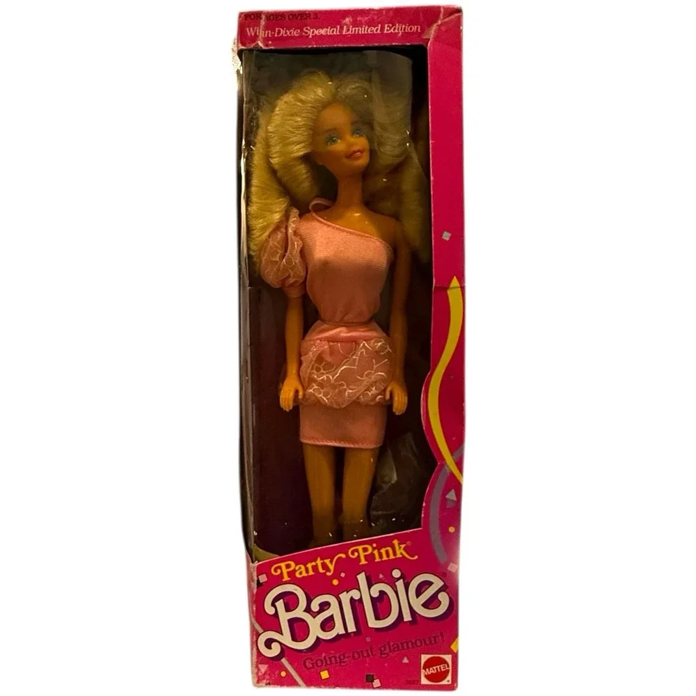 PARTY PINK BARBIE WINN-DIXIE SPECIAL LIMITED EDITION  Mattel 1989 NRFB 7637‎